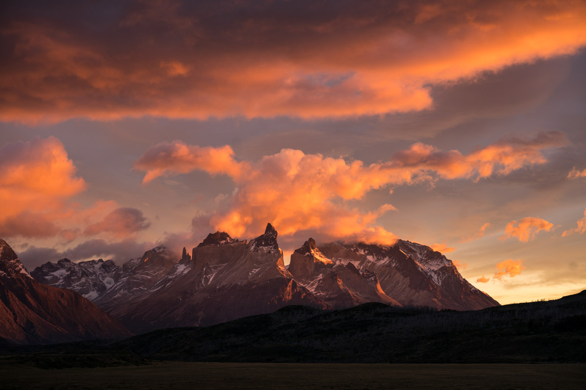 Sunrise at Los Cuernos.2x3